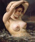 Gustave Courbet The Woman in the Waves Sweden oil painting artist